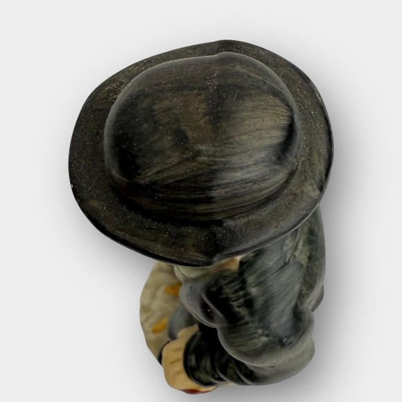 Vintage Ceramic Figurine Man with Bowler Hat Briefcase & Cane - Picture 12 of 12